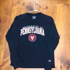 UPenn Navy LS Tee